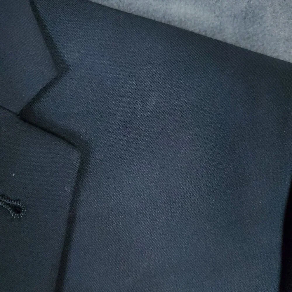 JOE Joseph Abboud Wool Black Dual Vent Blazer Sport Jacket 46R Wool - Picture 14 of 15